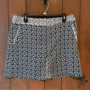 Izod Navy Blue and White Mini Golf Skirt